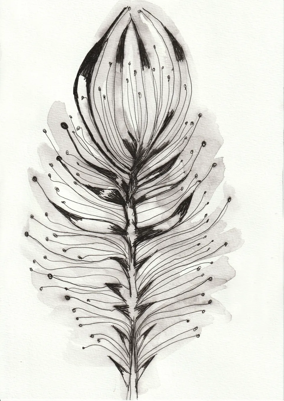 Cuttings No. 12, ink on paper