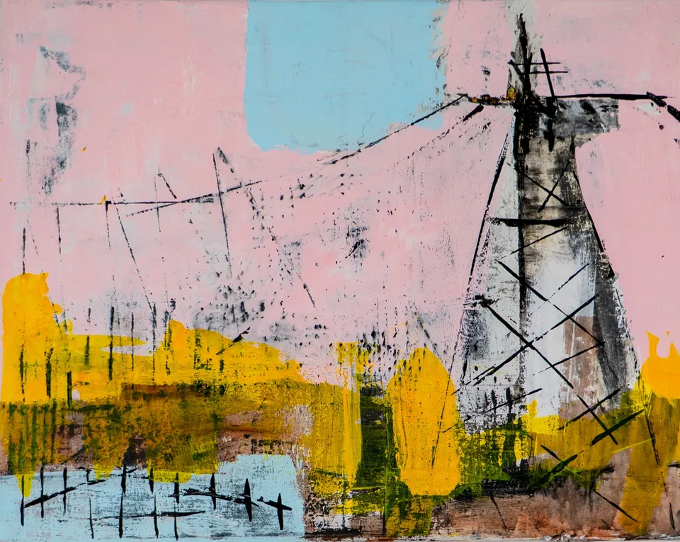 Memories No. 9, mixed media on canvas