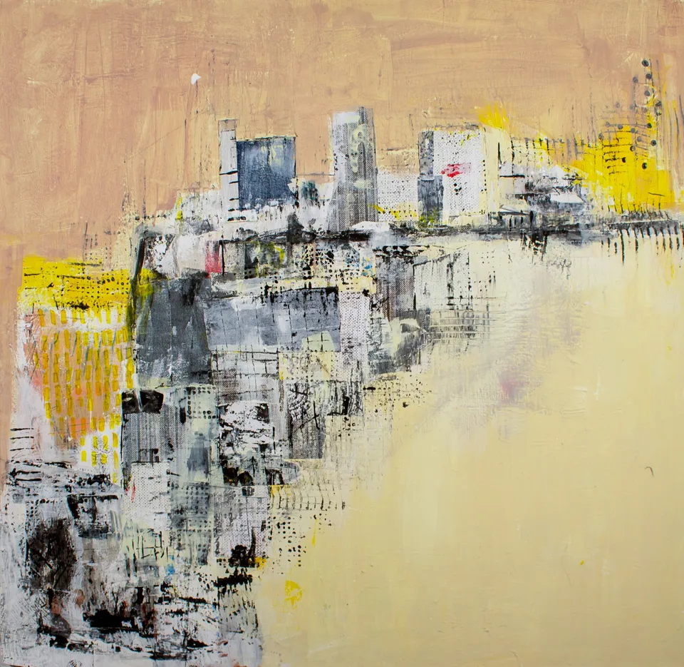 Memories No. 13, mixed media on canvas